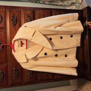 Womens White Peacoat size XL